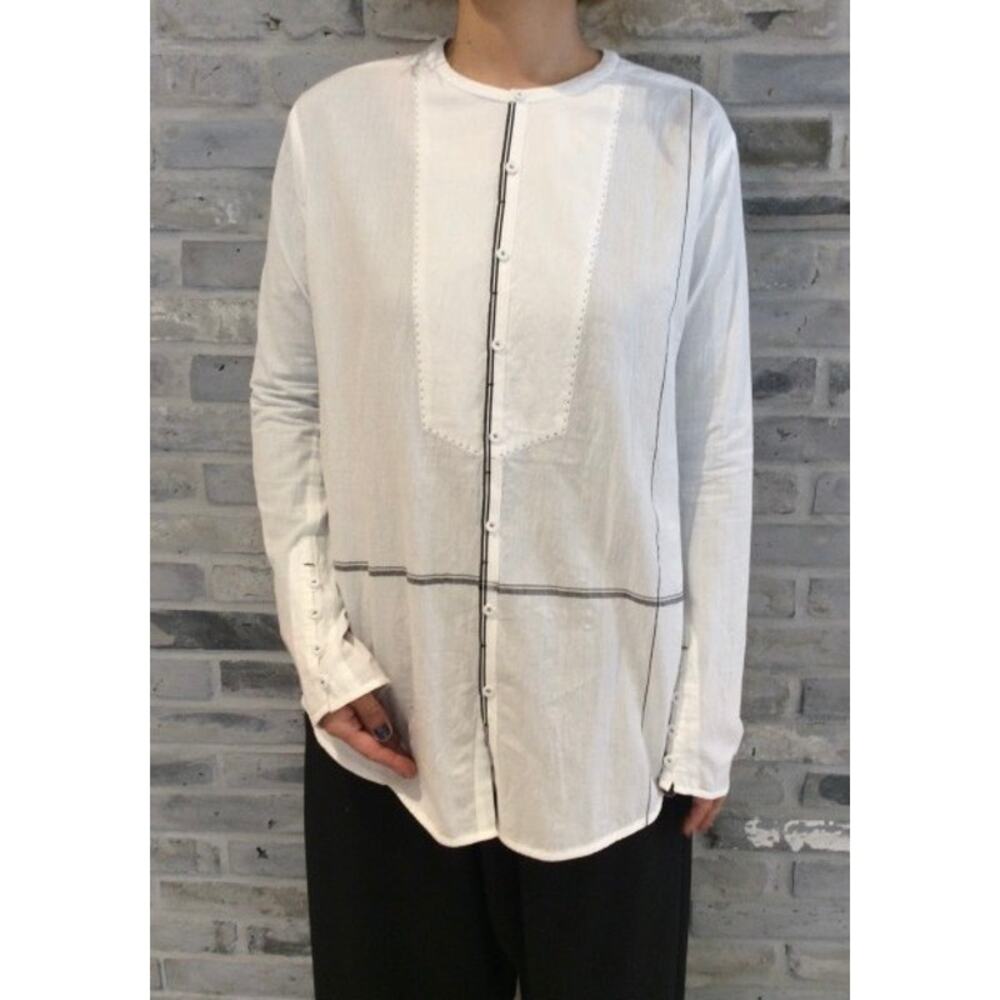 Pas de Calais Indian Khadi Panel Blouse size 34FR/XS $378